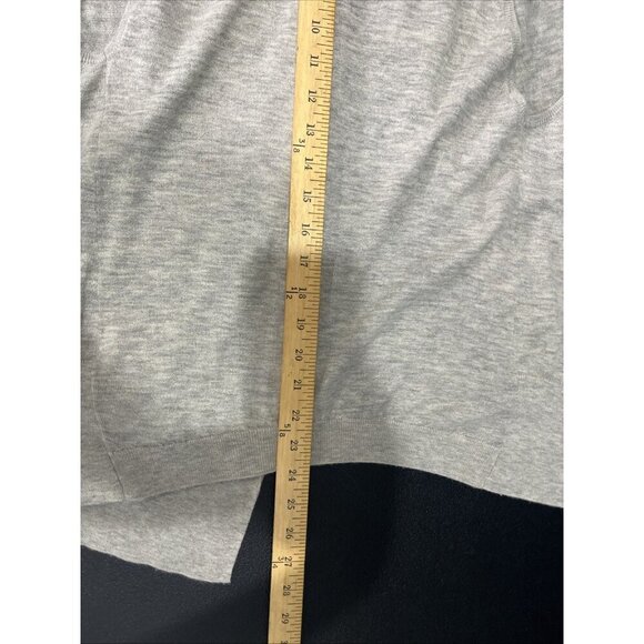 Vince Sweater Vest Womens S Oatmeal Cashmere Shrug Open Front Slinky Pockets Y2K - Picture 8 of 8